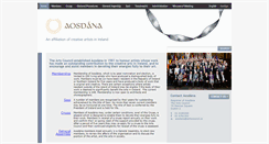 Desktop Screenshot of aosdana.artscouncil.ie
